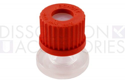 Dissolution Accessories Gewinde-Zelle, nur Top, Glas, klar, 6 ml