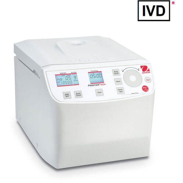 Ohaus Frontier 5000 Micro-Centrifuge FC5513L+R06 IVD, 230V, maximum Load 18 x 1,5 / 2,0 ml, max 14000 rpm, with Angle Rotor 18 x 1.5/2.0 ml