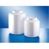 Product Image of Vielzweck-Weithalsbehälter, HDPE, natur, 10 l, vielkantig, mit Verschluss, alte Nr.: KA35770547