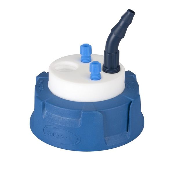 SCAT SafetyWasteCap, V2.0, S60/61, 2x 2.3/3.2 mm OD, 1x 6.4 - 9 mm ID + connector for exhaust filter