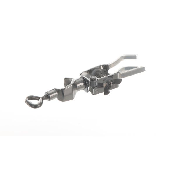 Bochem Bürettenklemme Spannweite 0-20mm einseitig mit Muffe, 18/10-Stahl