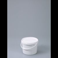 Packaging bucket, PP white, 2 l, w/ closure, old No. 2327-02