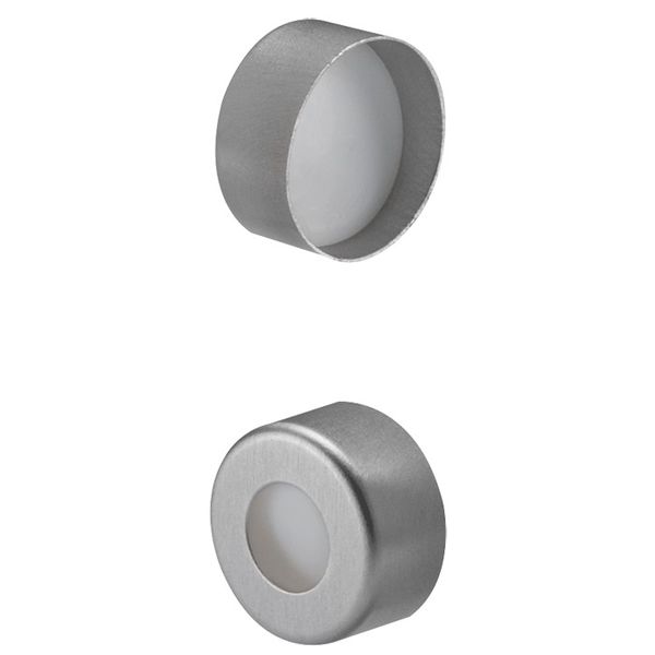 Microsolv Crimp Cap 11 mm, with white PTFE Fitted Septa, silver, 1000 pc/PAK