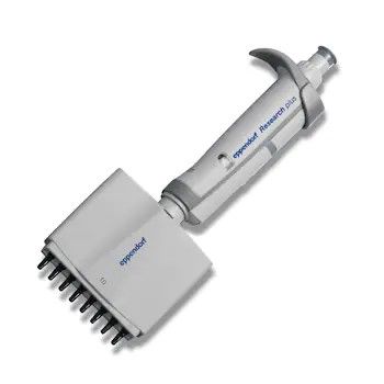 Eppendorf EP Research plus, 8-Kanalpipette, variabel, 0,5 - 10 μl, mittelgrau