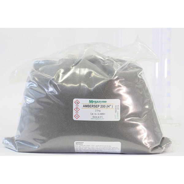 Neogen Megazyme Ambersep 200 H+ Ion Exchange Resin, 2500 g