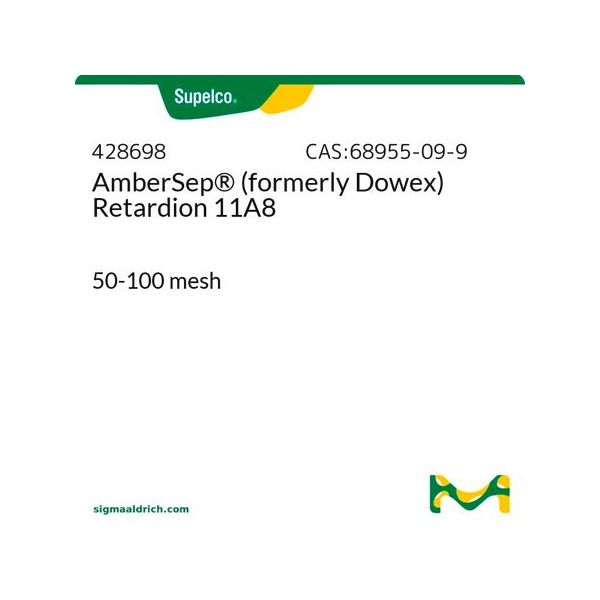 Sigma-Aldrich DOWEX Retardion 11 A8, Ionenaustauscher, 500 g