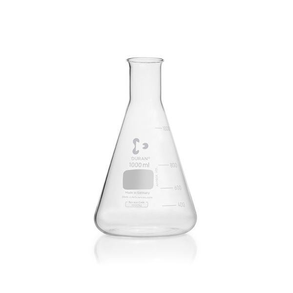 Duran Group Erlenmeyerkolben/DURAN, Enghals, 1000 ml mit Teilung, 10 St/Pkg