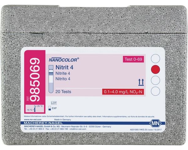 Macherey-Nagel Rundküvettentest NANOCOLOR Nitrit 4, 0,1-4,0 mg//l NO2-N, 0,1-4,0 mg//l NO2-N