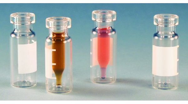 Supelco Crimp top with fused glass liner, 12 x 32 mm, 100 St/Pkg
