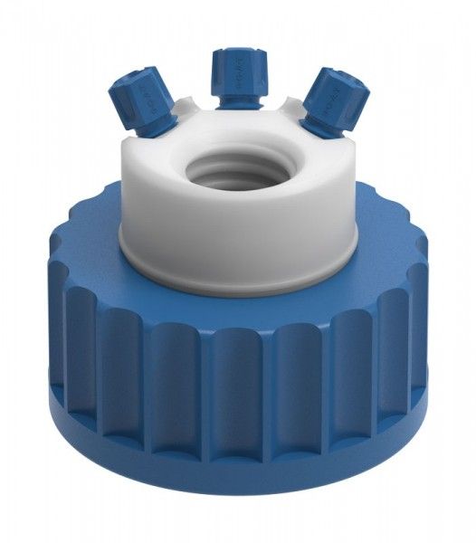 SCAT SafetyWasteCap, V2.0, GL/S40, 3x 2,3/3,2 mm AD + Anschluss für Abluftfilter
