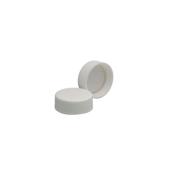 DWK Wheaton Screw cap, PP, white, PTFE/PE insert, size 28-400, 144 pc/PAK