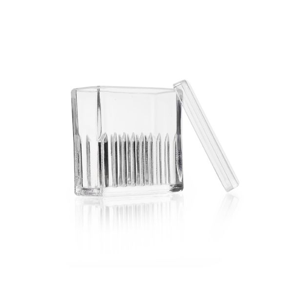 Duran Group Staining dish, Hellendahl type, for 16 Microscope Slides 76 x 26 mm, soda lime glass, 10 pc/PAK