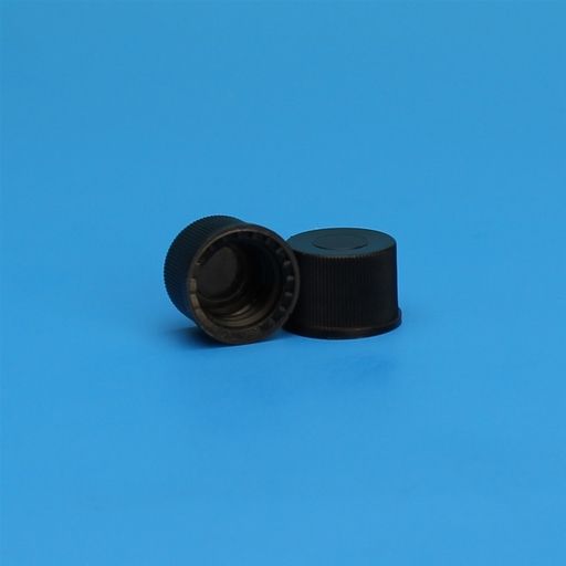 JG Finneran 10-425 mm Solid Top, Black Polypropylene Cap Unlined, 10 x 100 pc/PAK