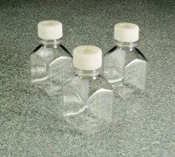 Nalgene Thermo Scientific Vierkant-Medienflasche, PETG, 1000 ml, mit Septumverschluss, steril, 24 St/Pkg