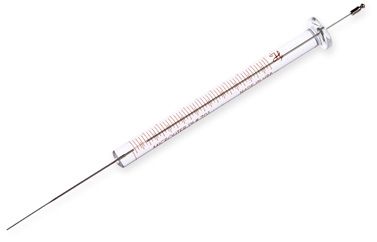 Hamilton 10 μl, Modell 701 N Spritze, 23s-26s Gauge, 43 mm, point style AS, max. Druck 2000 psig (137.9 bar), max. Temperatur 50°C/122°F, mit 