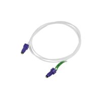 Product Image of PTFE Tubing Assembly, Inner Diameter 1.0 mm, Length: 110 mm, Color (screw fittings): Blue