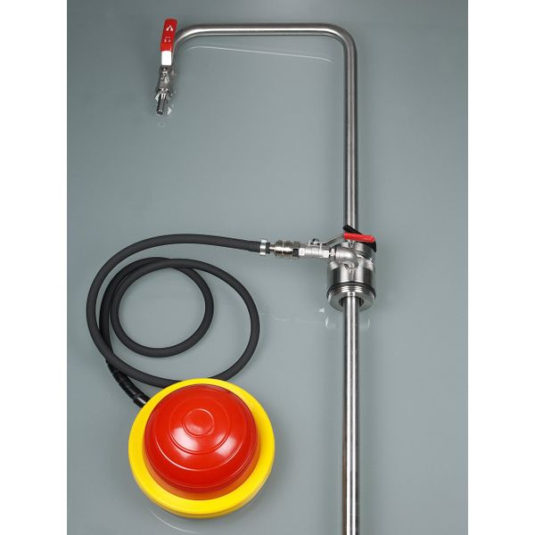 Bürkle Lösemittelpumpe Fußbetrieb mit Auslaufbogen, 95 cm, alte Artikelnr. 5603-03