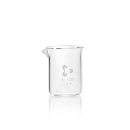 Duran Group Becher/DURAN, niedrige Form, 10 ml ohne Teilung, mit Ausguss, 10 St/Pkg