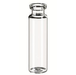 Altmann Analytik ND20 20ml Headspace-Flasche, 75,5x22,5mm, Klarglas, 1.hydrolyt. Klasse, langer Hals, flacher Boden, DIN-Rollrand, 10x100 St/Pkg