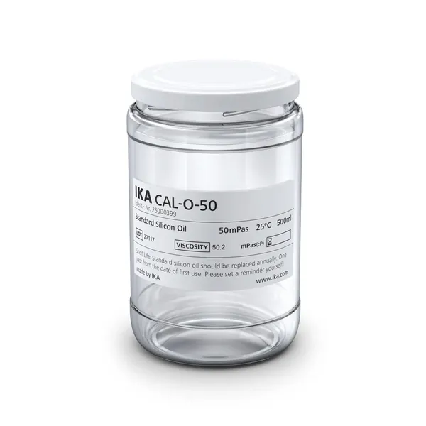IKA Standard silicon oil, 50 mPas, 25°C, 500 ml, CAL-O-50
