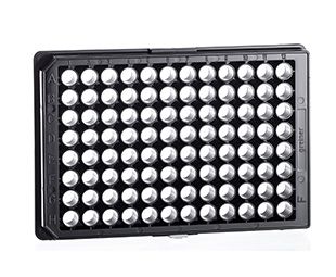 Greiner Bio-One Micro Plate, 96 Well, CO, F-Bottom, Chimney Shape, μClear , black, 4 x 10 pc/PAK