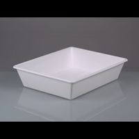 Product Image of Laboratory tray, PP white, in. LxW 300x400 mm, 10l