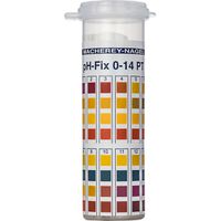 Product Image of pH-Fix 0-14 PT Indicator sticks in round plastic tube with snap cap measuring range: pH 0-1-2-3-4-5-6-7- 8-9-10-11-12-13-14 pack of 100 sticks 6 x 85 mm with LOT/EXP