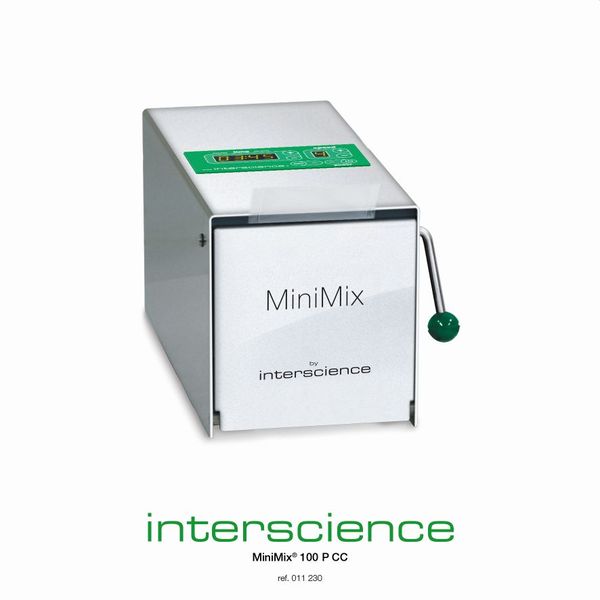 Interscience Homogenisator MiniMix 100 P CC, 100 ml Mischvolumen, Edelstahltür