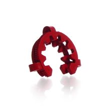 Duran Group KECK Klemmen für Kegelschliffe, POM, NS 45, braun, 10 St/Pkg