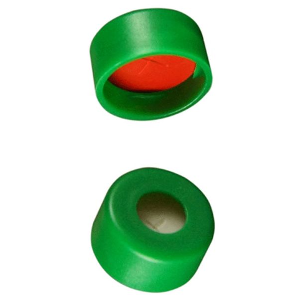 Microsolv Snap Cap green, with SOFT-Guard Septa SIL/PTFE, +slit, 1000 pc/PAK