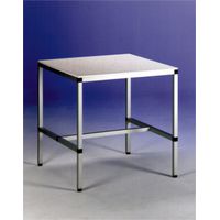 Product Image of Worktable PP white, top size 800x600mm, without lower shelf, overall height 500mm
