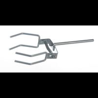 Retort clamp 4-finger 18/10 steel, d=50-150mm