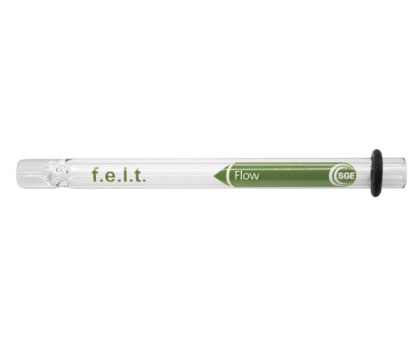 Trajan (SGE) SGE-Konus-Inlet Liner mit f.e.l.t. mit vormontiertem CRS ONE-O-Ring, 4 mm ID, 78,5 mm, 1 St/Pkg