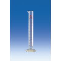 Product Image of Volumetric cylinder, PMP, class A, CC, tall form, red printed scale, 500 ml