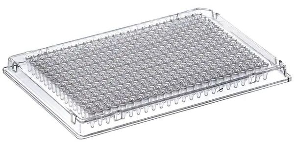 Thermo Fisher Scientific SureSTART WebSeal 384-Well-Mikrotiterplatten-Platten, PP klar, quadratisch, V-Boden, 145 μl, Level 1, 100 St/Pkg