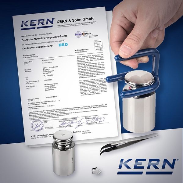 Kern DKD calibration certificate