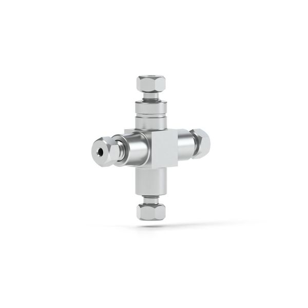 Upchurch Scientific Kreuz-Verbinder, Edelstahl, 0,040'' Loch, 1 St/Pkg