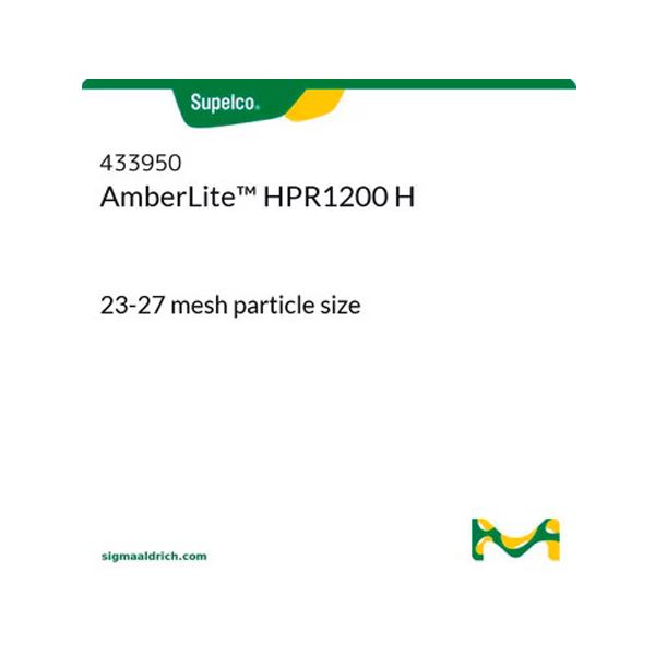 Sigma-Aldrich DOWEX Marathon C hydrogen form 23-27 mesh particlesize