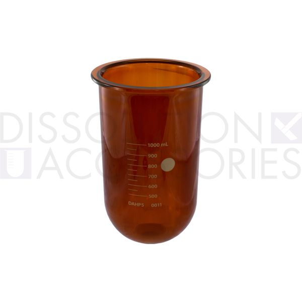 Dissolution Accessories Vessel, Boro 3.3, amber, 1000 ml, high Precision, Sotax