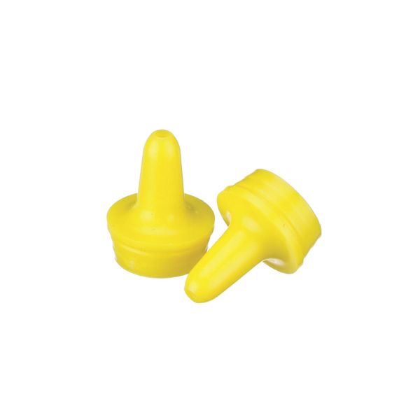 DWK Wheaton 20 mm LDPE Tropfflaschenspitze, für 20-410 Schraubverschluss und 30-125 ml Tropfflasche, gelb, 1000 St/Pkg
