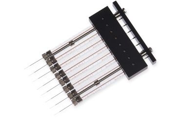 Hamilton 10 μl, Modell 1701 RN-S 8CH Gel Loading 8-Kanal Spitze, 0.2 mm, 25.4 mm, point style 3, max. Druck 1000 psig (68.9 bar), max. Temperatur 115°