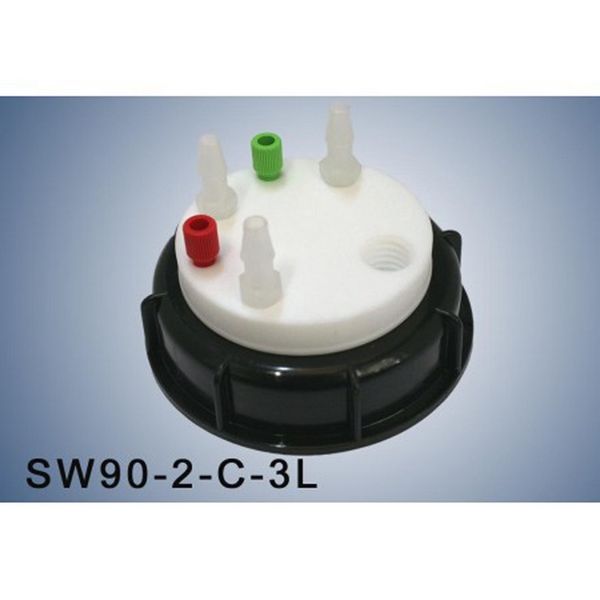 A.I.T. France Smart Waste Cap S90, charcoal filter emplacement + 2 entries (1/8 or 1/16 ) + 3 leaks (6-9 mm)