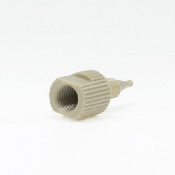 Microsolv Adapter, Medium/Low Pressure HPLC, PEEK, 1/4-28 female to 10-32 male, 0.4 mm Bore, 10 pc/PAK