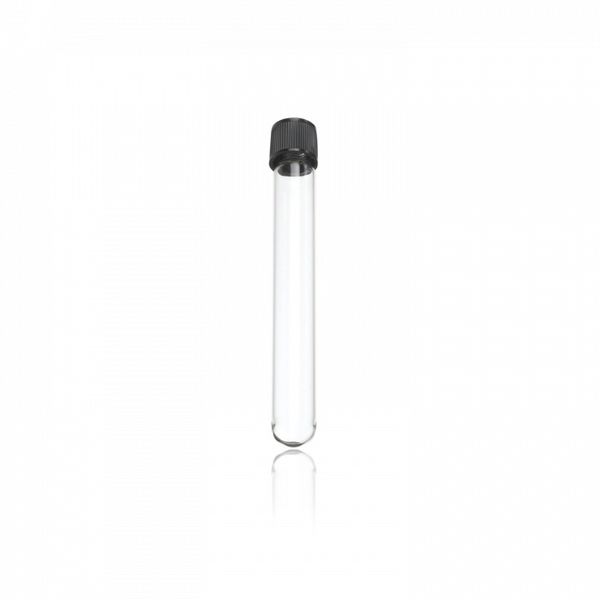 DWK Wheaton Kulturröhrchen, 11ml, Boro, 16 x 100 mm, Schraubkappe 15-415, weiße Gummi-Einlage, 144 St/Pkg