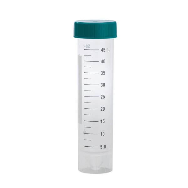 PerkinElmer Konische PerformR-Standröhrchen mit Flachkappen, 51 mL, Bulk, 500 St/Pkg