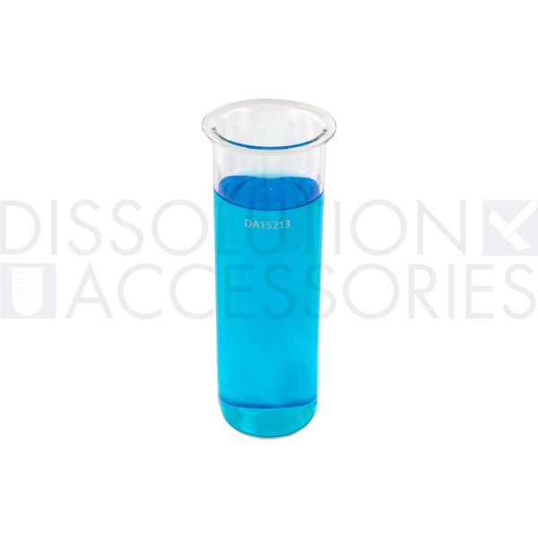 Dissolution Accessories Vessel, Boro 3.3, clear, 200 ml, Flat Bottom, TruCenter Agilent