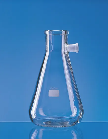 Brand GmbH & Co. KG Boro 3.3 filter flask, with side tube, 2000 ml, filtering flask, DIN 12 476, ISO 6556