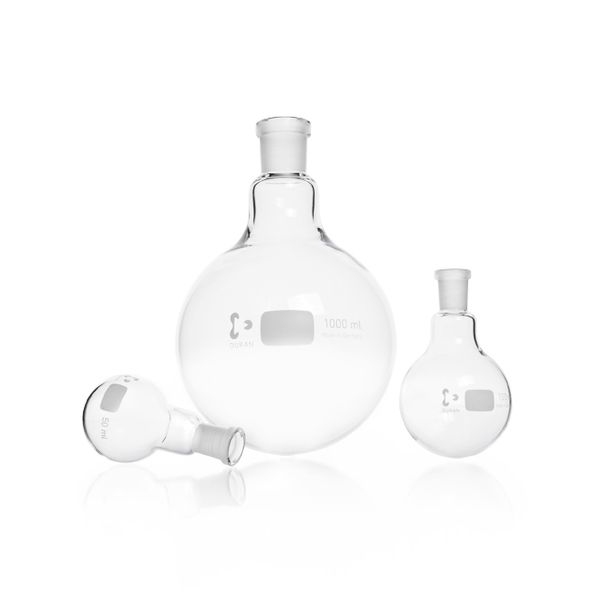 Duran Group Round bottom flask, glass, SJ 14/23, 50 ml, 10 pc/PAK