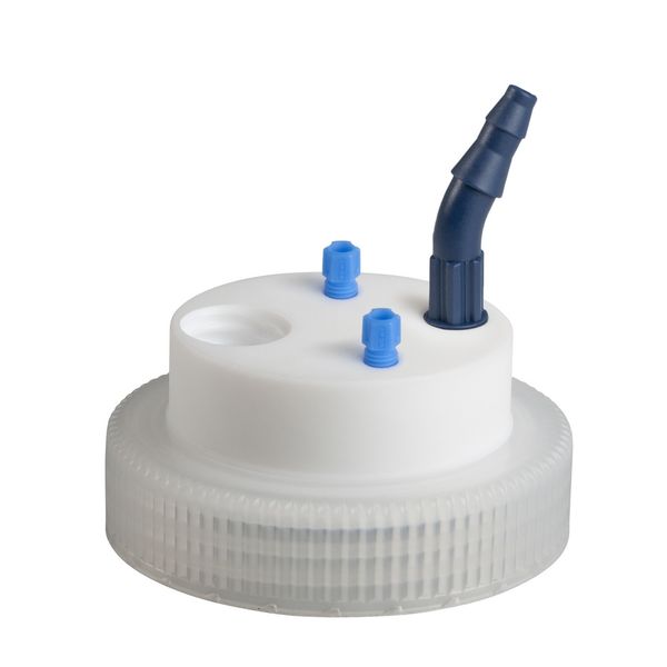 SCAT SafetyWasteCap, B63, 2x 2,3/3,2 mm AD, 1x 5,0 - 11,5mm ID + Anschluss für Abluftfilter