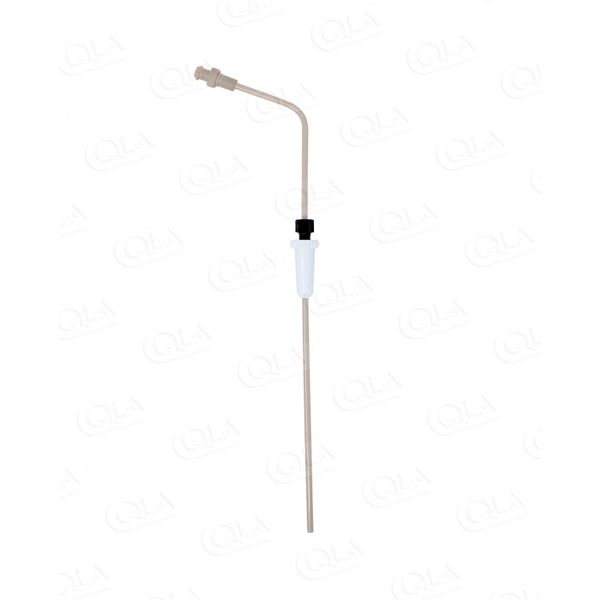 QLA 7.8” (198mm) Bent PEEK 1/8” (3.2mm) OD Cannula with PEEK Luer Lock and Adjustable Stopper (STPR-HR) for 2L Hanson Vision Baths